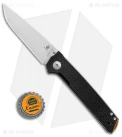 Kizer Vanguard Series Domin Liner Lock Knife Black G-10 (3.5" Stonewash) V4516A1 -Kizer Knife Shop Kizer Vanguard Series Domin Black G10 SW BHQ 84642 er bottlecap