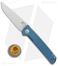 Kizer Vanguard Series Domin Liner Lock Knife Blue G-10 (3.5" Stonewash) V4516A3 -Kizer Knife Shop Kizer Vanguard Series Domin Blue G10 SW BHQ 84644 er bottlecap