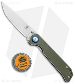 Kizer Azo Vanguard Series Mini Begleiter Knife OD Green G-10 (2.8" Stonewash) -Kizer Knife Shop Kizer Vanguard Series Mini Begleiter OD Green SW V3458C2 BHQ 98915 jr bottlecap