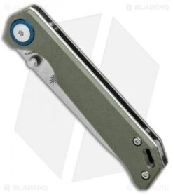 Kizer Azo Vanguard Series Mini Begleiter Knife OD Green G-10 (2.8" Stonewash) -Kizer Knife Shop Kizer Vanguard Series Mini Begleiter OD Green SW V3458C2 BHQ 98915 jr spine