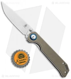 Kizer Azo Vanguard Series Mini Begleiter Knife Tan G-10 (2.8" Stonewash) -Kizer Knife Shop Kizer Vanguard Series Mini Begleiter Tan SW V3458C3 BHQ 95482 jr bottlecap
