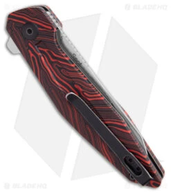 Kizer Vanguard Series Spot Liner Lock Knife Black/Red G-10 (3" Stonewash)V3620C1 -Kizer Knife Shop Kizer Vanguard Series Spot Liner Lock Knife Black Red G 10 Stonewash V3620C1 BHQ 180087 KC side 5