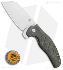 Kizer Vanguard Sheepdog Liner Lock Knife Black Micarta (3.2" Stonewash) -Kizer Knife Shop Kizer Vanguard Sheepdog C01C Liner Lock Black Micarta 3.2 SW V4488E3 BHQ 115940 LS Bottlecap