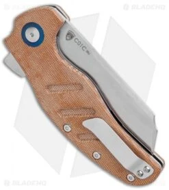 Kizer Vanguard Sheepdog XL C01C Liner Lock Knife Brown Micarta (4" Satin) -Kizer Knife Shop Kizer Vanguard Sheepdog XL C01C LL Brown Micarta Satin V5488C4 BHQ 117059 jr side