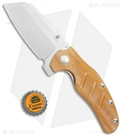 Kizer Vanguard Sheepdog XL C01C Liner Lock Knife Natural Micarta (4" SW) -Kizer Knife Shop Kizer Vanguard Sheepdog XL C01C LL Natural Micarta SW BHQ 118480 jr bottlecap