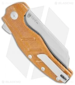 Kizer Vanguard Sheepdog XL C01C Liner Lock Knife Natural Micarta (4" SW) -Kizer Knife Shop Kizer Vanguard Sheepdog XL C01C LL Natural Micarta SW BHQ 118480 jr side