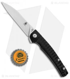 Kizer Vanguard Splinter Flipper Knife Black G-10 (3.2" Stonewash N690) V3457N1 -Kizer Knife Shop Kizer Vanguard Splinter Black G 10 SW V3457N1 BHQ 52423 jr bottlecap