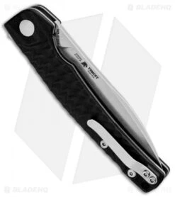 Kizer Vanguard Splinter Flipper Knife Black G-10 (3.2" Stonewash N690) V3457N1 -Kizer Knife Shop Kizer Vanguard Splinter Black G 10 SW V3457N1 BHQ 52423 jr side