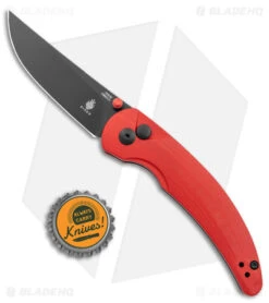 Kizer Swaggs Chili Pepper Button Lock Knife Red G-10 (3" Black) V3601C1 -Kizer Knife Shop Kizer Vanguard Swaggs Chilli Pepper Button Lock Red G 10 Black BHQ 145741 jr bottlecap