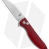 Kizer Swaggs Swayback Button Lock Knife Red Micarta (3" Stonewash) V3566N4
