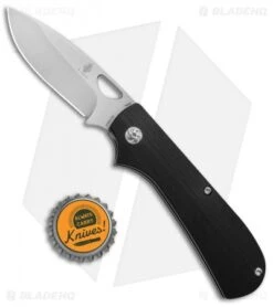Kizer Vanguard Vagnino Zipslip Slipjoint Knife Black G-10 (2.8" SW) V3507N1 -Kizer Knife Shop Kizer Vanguard Vagnino Zipslip SJ Black G 10 SW V3507N1 BHQ 80411 jr bottlecap
