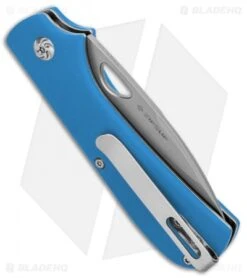 Kizer Vanguard Vagnino Zipslip Slipjoint Knife Blue G-10 (2.8" Stonewash) -Kizer Knife Shop Kizer Vanguard Vagnino Zipslip SJ Blue G 10 SW V3507N3 BHQ 97806 jr side