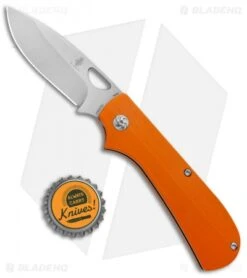 Kizer Vanguard Vagnino Zipslip Slipjoint Knife Orange G-10 (2.8" SW) V3507N2 -Kizer Knife Shop Kizer Vanguard Vagnino Zipslip SJ Orange G 10 SW V3507N2 BHQ 80412 jr bottlecap