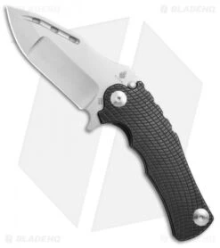 Kizer Willumsen Maddox Frame Lock Knife Black Titanium (3.875" Stonewash) Ki5486