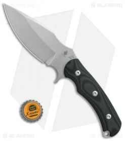 Kizer Willumsen Super Bad Drop Point Fixed Blade Black/Green (4.75" SW) Ki1017A2 -Kizer Knife Shop Kizer Willumsen Super Bad dp black green sw BHQ 71475 er size