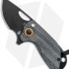 Kizer Yue/Azo Catshark Folding Knife Black Micarta (2" Black) V2561 -Kizer Knife Shop Kizer Yue Azo Catshark Black Micarta Black BHQ 121112 jr