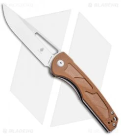 Kizer Yukon Liner Lock Knife Brown (3.39" Stonewash) V4004N2