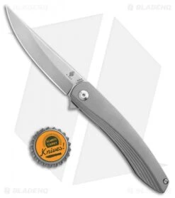 Kizer Zen Trailing Point Frame Lock Knife (3.39" Stonewash) Ki4553P1 -Kizer Knife Shop Kizer Zen Trailing Point FL SW Ki4553P1 BHQ 106916 jr bottlecap
