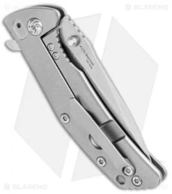 Kizer Cutlery Activ Bantam BB Frame Lock Knife Titanium (3" Stonewash) Ki3404A3 -Kizer Knife Shop Kizer cutlery Activ Bantam BB FL Ti SW KI3404A3 BHQ 25604 jr side