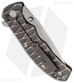 Kizer Cutlery V3 Flipper Frame Lock Knife Gray Titanium (3.5" Stonewash) Ki401B1 -Kizer Knife Shop kizer cutlery ki401b1 gray titanium satin side