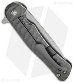 Kizer Cucchiara Dukes Flipper Knife Stonewash Titanium (3.625" Satin) Ki5466A2 -Kizer Knife Shop kizer dukes ki5466a2 side cm