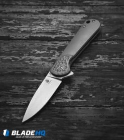 Kizer Envoy Frame Lock Knife Titanium (3" Stonewash) Ki3493 -Kizer Knife Shop kizer envoy ti sw Ki3493 BHQ 52475 dl