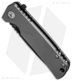 Kizer Pinkerton Escort Flipper Knife Titanium (3.5" Black) Ki4481 -Kizer Knife Shop kizer escort ki4481 bottom cm