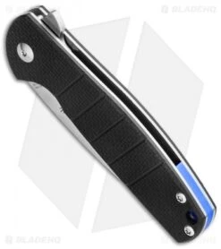 Kizer Vanguard Laconico Gemini Flipper Black G-10 (3.1" Stonewash) V3471N1 -Kizer Knife Shop kizer gemini a1 bottom cm