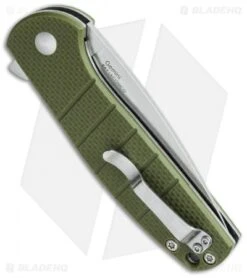 Kizer Vanguard Laconico Gemini Flipper Green G-10 (3.1" Stonewash) V3471N2 -Kizer Knife Shop kizer gemini a2 side cm