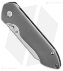 Kizer Degnan Guru Frame Lock Knife Titanium (3" Satin) Ki3504A2 -Kizer Knife Shop kizer guru plain thumb stud ti Ki3504A2 er spine