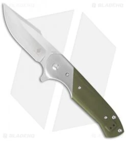 Kizer Vanguard Kane Liner Lock Knife Green G-10 (3.5" Stonewash) V4467A2
