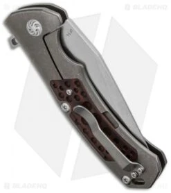 Kizer IFT-L Frame Lock Knife Titanium (3.5" Stonewash) Ki4452 -Kizer Knife Shop kizer ki 4452 side cm