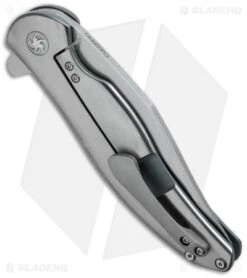 Kizer Cucchiara Compadre Frame Lock Knife Titanium (4" Stonewash) Ki5465A2 -Kizer Knife Shop kizer ki 5465a2 side cm