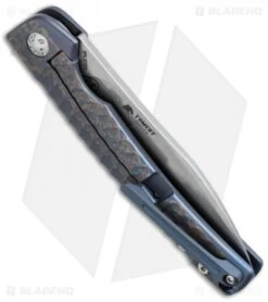 Kizer Splinter Frame Lock Knife Titanium (3.375" Stonewash) Ki3457A2 -Kizer Knife Shop kizer ki3457a2 side cm