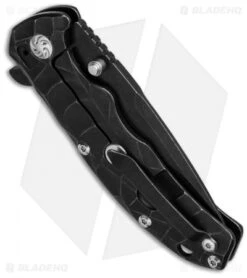 Kizer Caligine Frame Lock Knife Titanium (3.5" Black SW) Ki401D1 -Kizer Knife Shop kizer ki401d1 side cm