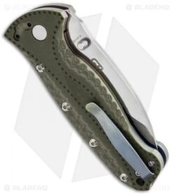 Kizer GTI Titanium Liner Lock Knife Green G-10 (3.5" Satin) Ki4416A2 -Kizer Knife Shop kizer ki4416a2 side