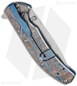 Kizer Ki4421A2 Frame Lock Knife Blue Anodized (3.25" Stonewash) -Kizer Knife Shop kizer ki4421a2 side
