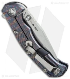 Kizer River Cat Frame Lock Knife Anodized Titanium (3.375" Stonewash) Ki4456A2 -Kizer Knife Shop kizer ki4456a2 side cm