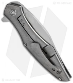 Kizer Cucchiara Trifecta Knife Embellished Titanium (3.875" Stonewash) Ki5462A2 -Kizer Knife Shop kizer ki5462a2 side cm