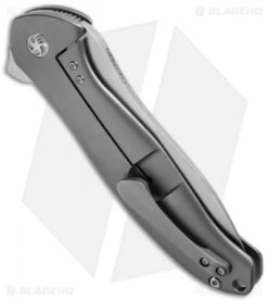 Kizer Cucchiara Bad Dog Flipper Knife Titanium (4.25" Stonewash) Ki5463A1 -Kizer Knife Shop kizer ki5463a1 side cm