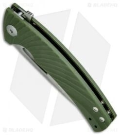 Kizer Vanguard Series Kyre Liner Lock Knife Green G-10 (3.5" Satin) V4484A2 -Kizer Knife Shop kizer kyre v4484a2 green side dl