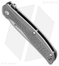Kizer Rattler Frame Lock Knife Titanium (3.6" Satin) Ki4470 -Kizer Knife Shop kizer rattler ki4470 BHQ 34597 jr spine