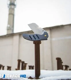 Kizer Sheepdog C01C Frame Lock Knife Blue Titanium (3.25" Stonewash) Ki4488A -Kizer Knife Shop kizer sheepdog c01c blue Ki4488A BHQ 51785 snow dl