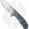 Kizer Ning Shoal Frame Lock Knife Blue Ano Titanium (3.5" Satin) Ki4469A2