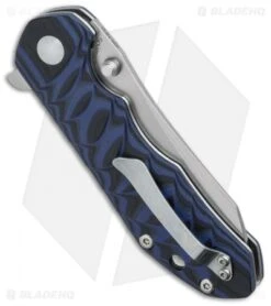 Kizer Vanguard Series Sovereign Flipper Black/Blue G-10 (3.6" Stonewash) V4423A2 -Kizer Knife Shop kizer sovereign a2 side cm