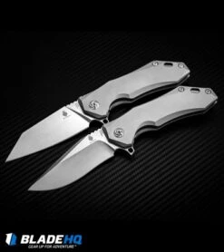 Kizer Uprising Wharncliffe Frame Lock Knife Titanium (3.6" Satin) Ki4491A2 -Kizer Knife Shop kizer uprising clip point Ki4491A1 BHQ 52444 wharncliffe Ki4491A2 BHQ 52447 dl