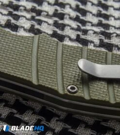 Kizer Vanguard Laconico Intrepid Flipper Green G-10 Knife (3.625" Satin) V4468A2 -Kizer Knife Shop kizer vanguard laconico intrepid green g10 detail cm