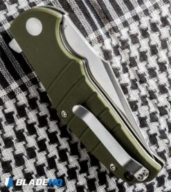 Kizer Vanguard Laconico Intrepid Flipper Green G-10 Knife (3.625" Satin) V4468A2 -Kizer Knife Shop kizer vanguard laconico intrepid green g10 side cm